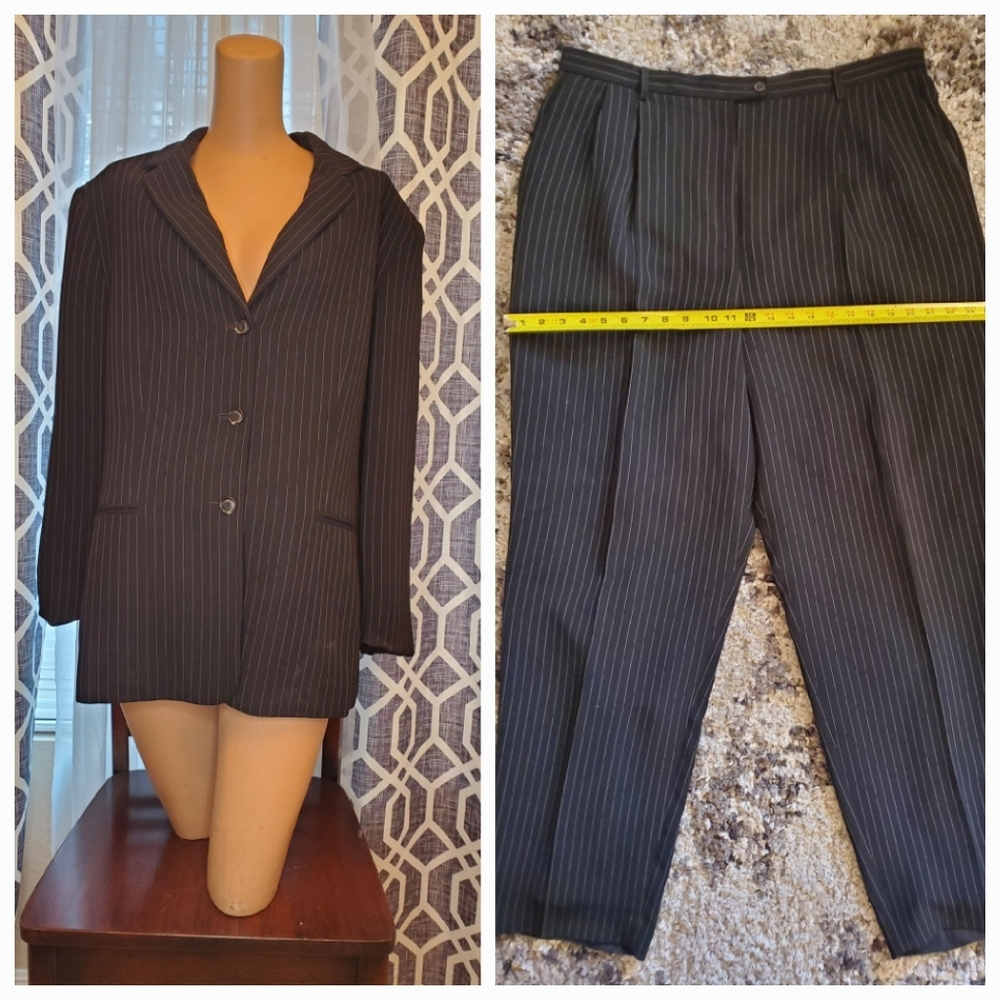 Evan-Picone Vintage Stripped Suit Set